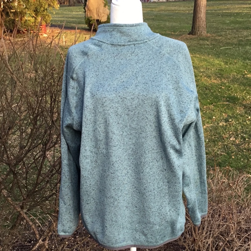 Light teal 3/4 zip pullover - Picture 4 of 8